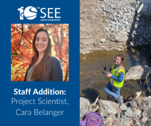A photo of Cara Belanger, SEE's first full-time project scientist.