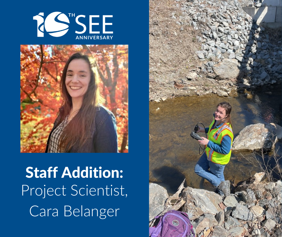 A photo of Cara Belanger, SEE's first full-time project scientist.