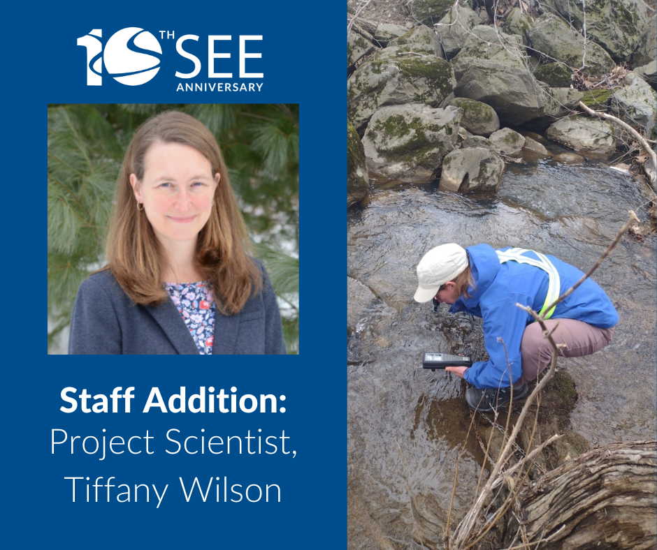 A photo of Tiffany Wilson, SEE's second full-time Project Scientist.