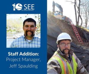 Two photos of Jeff Spaulding, Project Manager at Stillwater.